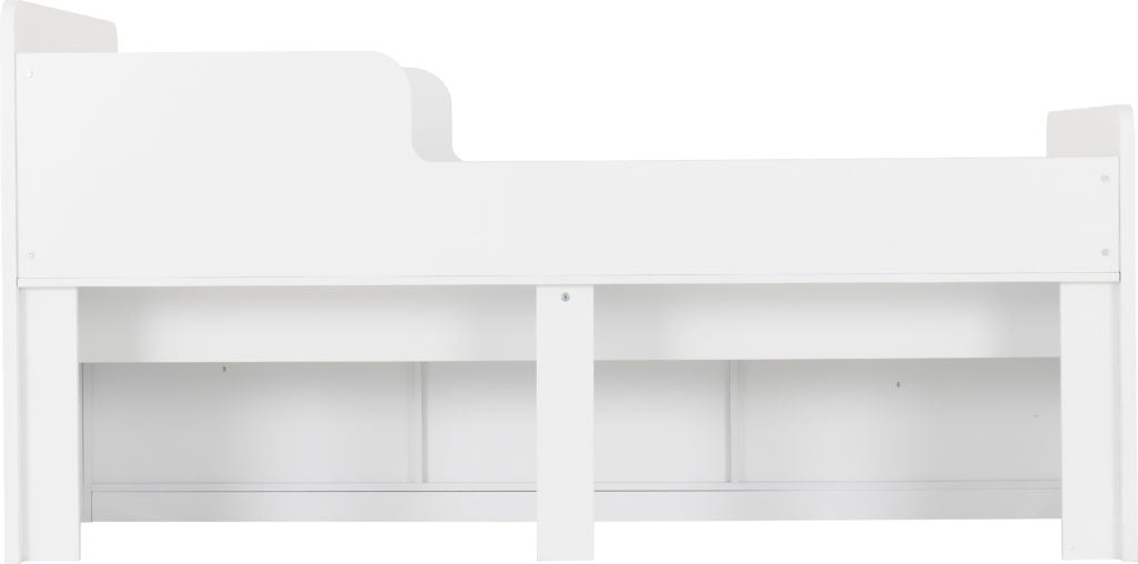 Felix Low Sleeper Bed White/Gray/Sonoma Oak Effect Veneer