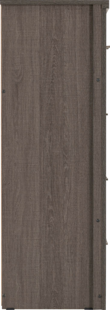 Lisbon 3+2 Drawer Chest Black Wood Grain