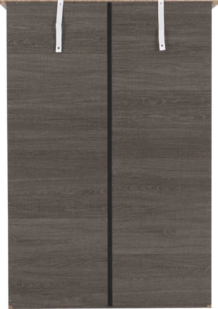 Lisbon 3+2 Drawer Chest Black Wood Grain