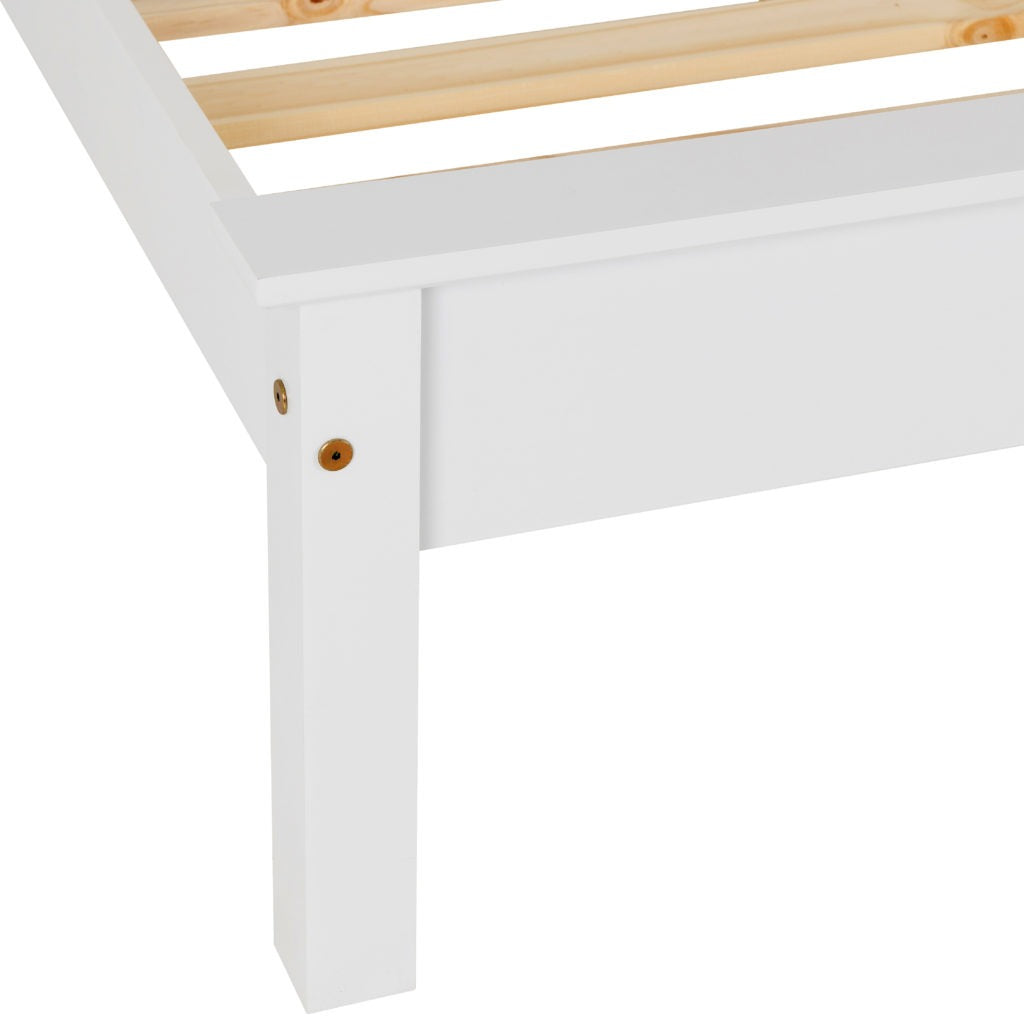 Monaco 5' Bed Low Foot End White/Dark Gray