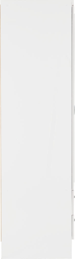 Nevada 4 Door 2 Drawer Mirrored Wardrobe White Gloss