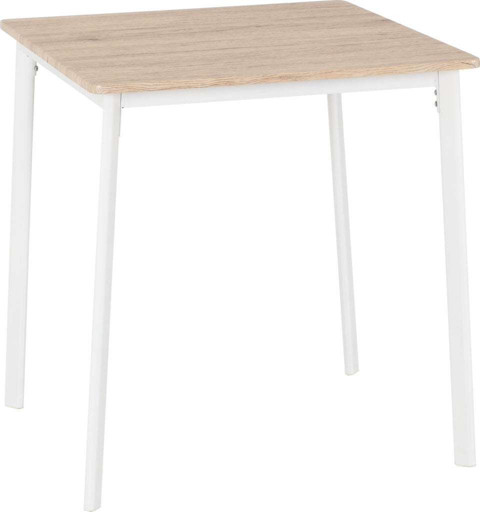 Riley Small Dining Set White Light Oak Effect Veneer