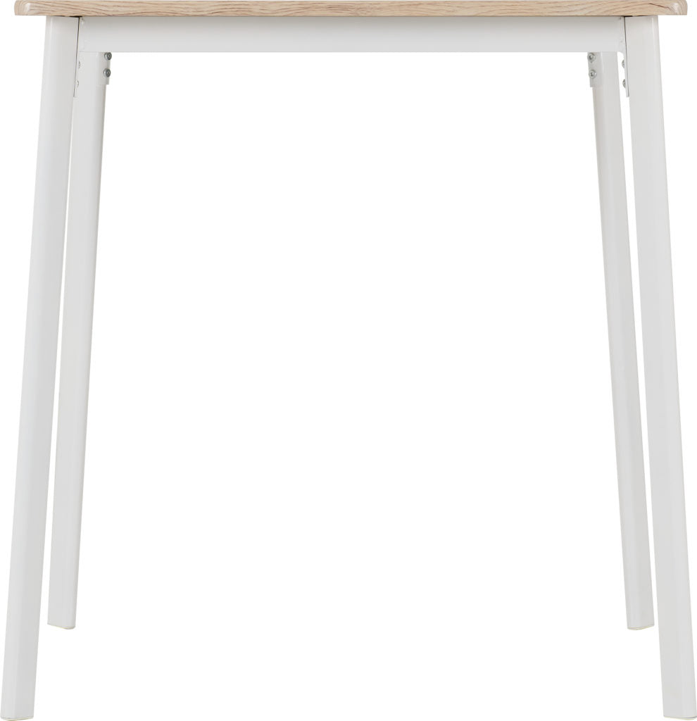 Riley Small Dining Set White Light Oak Effect Veneer