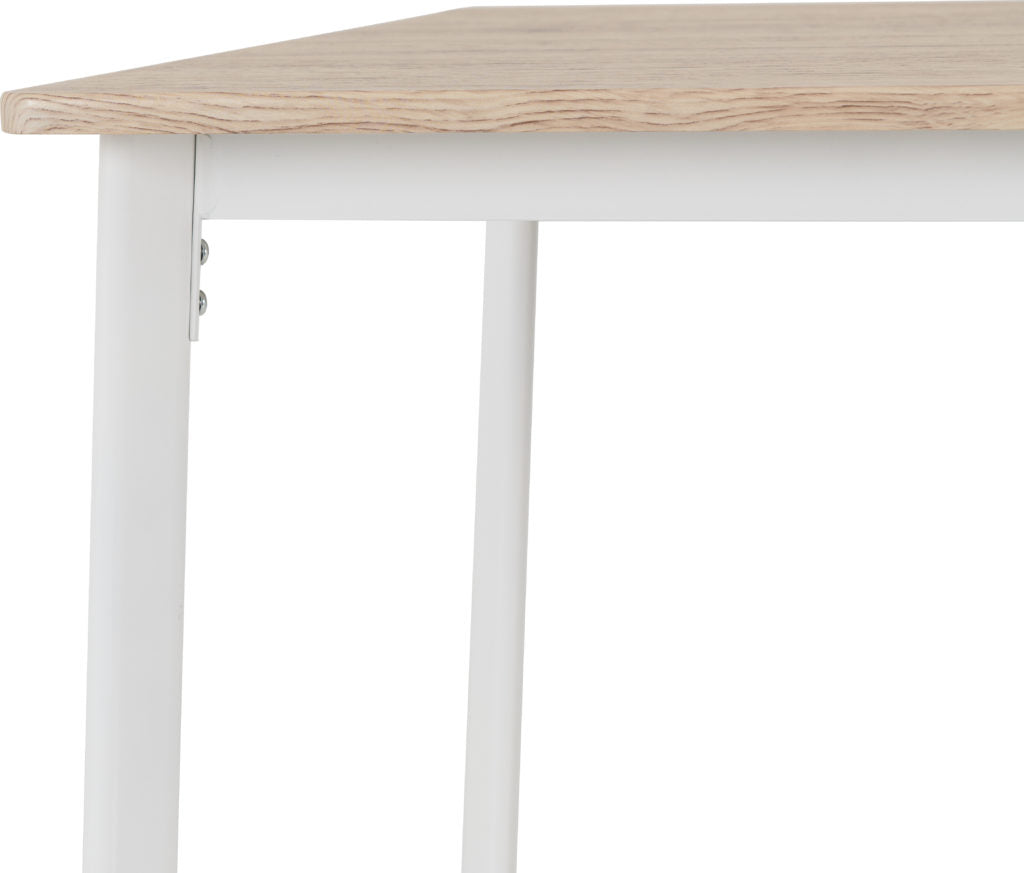 Riley Small Dining Set White Light Oak Effect Veneer