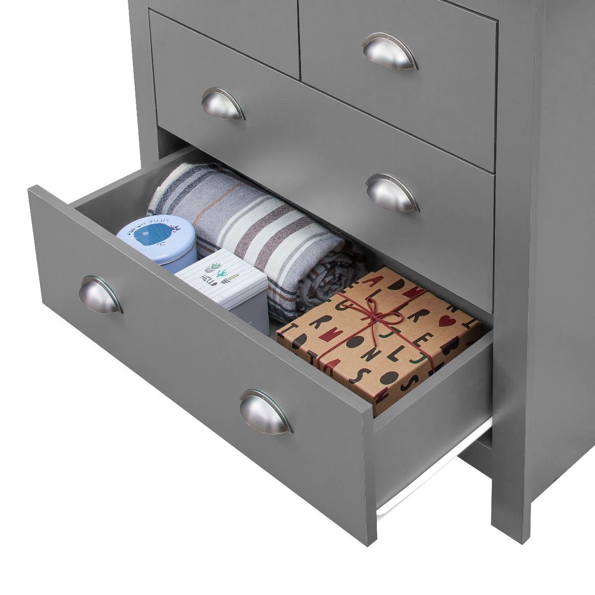Lisbon 3 Piece Bedroom Set (3 Door Wardrobe, 2+2 Chest, 2 Drawer Bedside)