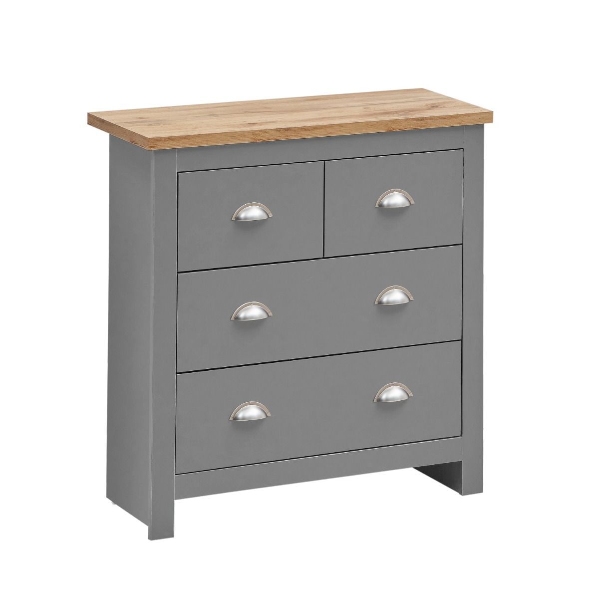 Lisbon 3 Piece Bedroom Set (3 Door Wardrobe, 2+2 Chest, 2 Drawer Bedside)